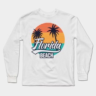 Retro Florida Beach - Cool Long Sleeve T-Shirt